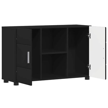 Credenza Florin 88,5 X 30,5 X 55,5 Cm Legno Multistrato Nero