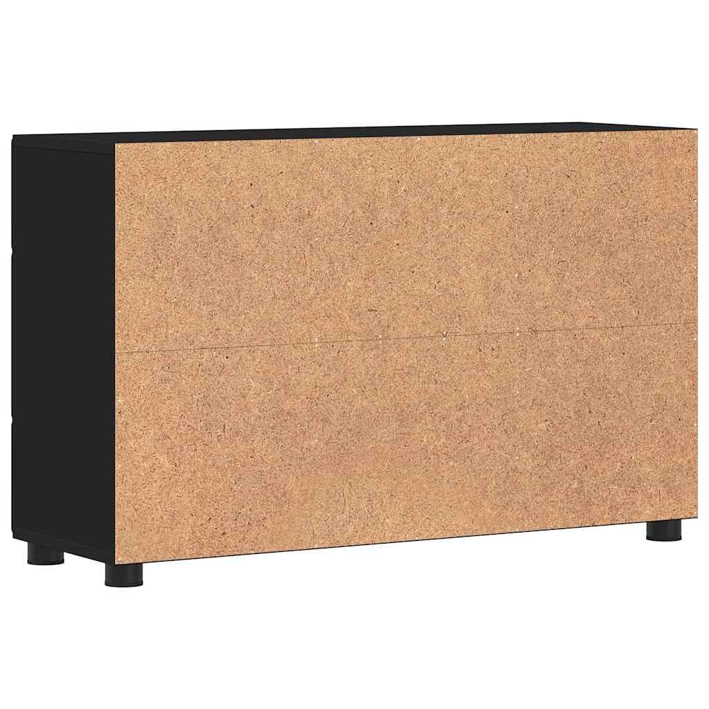 Credenza Florin 88,5 X 30,5 X 55,5 Cm Legno Multistrato Nero