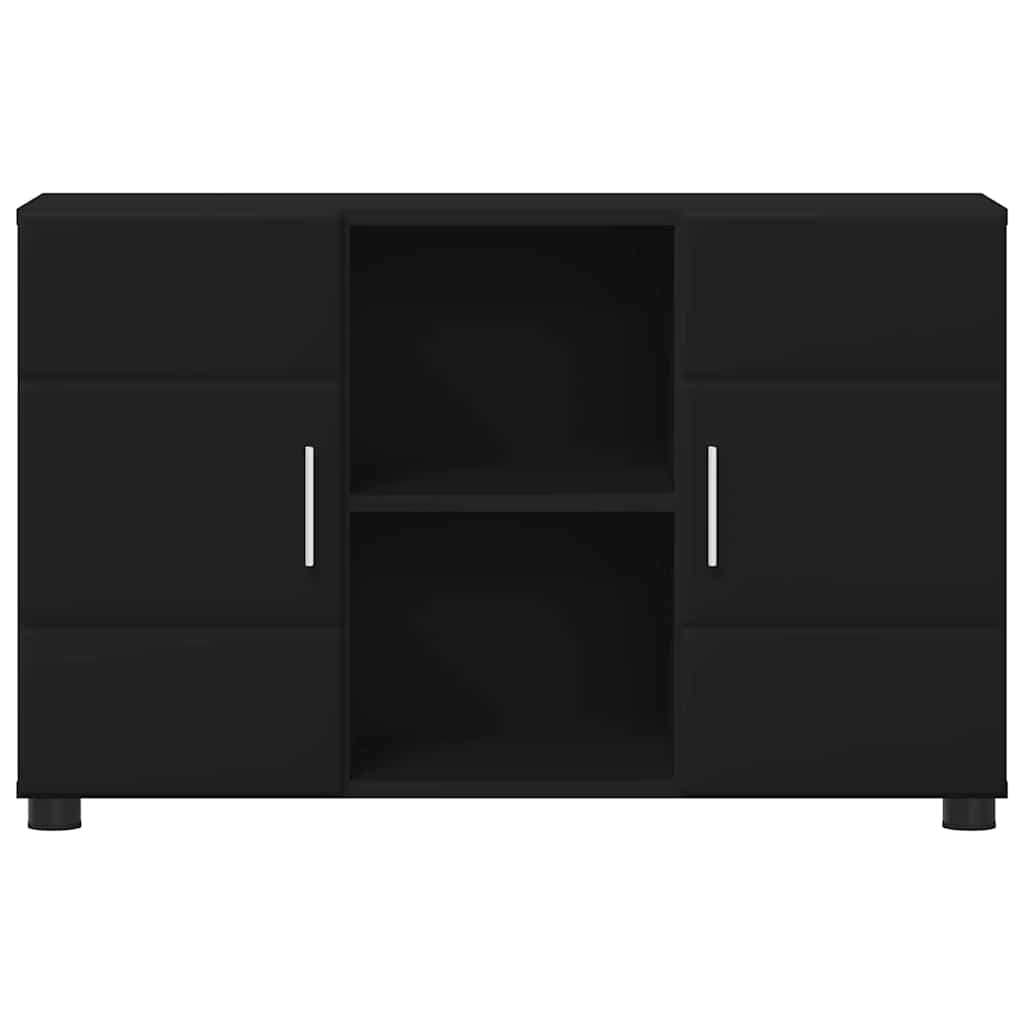 Credenza Florin 88,5 X 30,5 X 55,5 Cm Legno Multistrato Nero