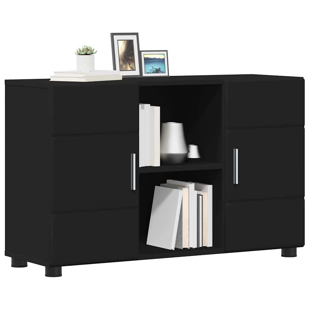 Credenza Florin 88,5 X 30,5 X 55,5 Cm Legno Multistrato Nero