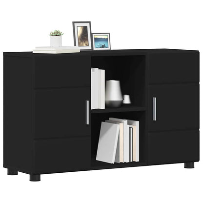 Credenza Florin 88,5 X 30,5 X 55,5 Cm Legno Multistrato Nero