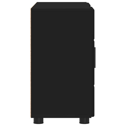 Credenza Florin 88,5 X 30,5 X 55,5 Cm Legno Multistrato Nero
