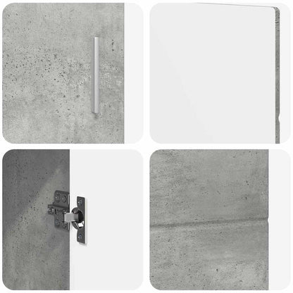Credenza Con Porta Florin Grigio Cemento 88,5 X 30,5 X 55,5 Cm Rovere Sonoma