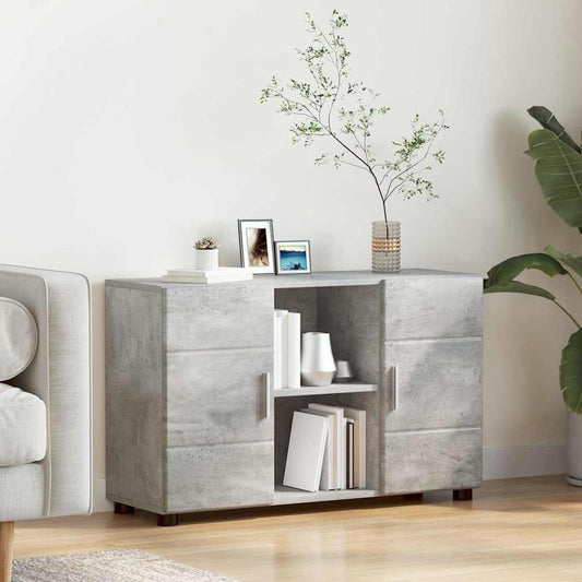 Credenza Con Porta Florin Grigio Cemento 88,5 X 30,5 X 55,5 Cm Rovere Sonoma
