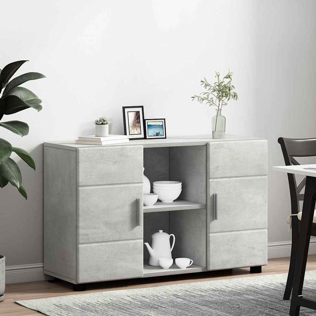 Credenza Con Porta Florin Grigio Cemento 88,5 X 30,5 X 55,5 Cm Rovere Sonoma