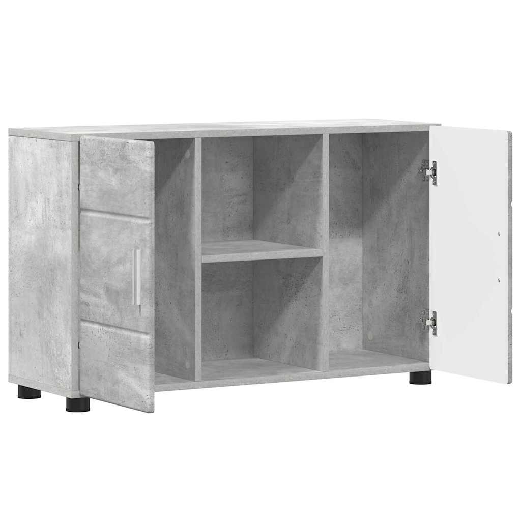 Credenza Con Porta Florin Grigio Cemento 88,5 X 30,5 X 55,5 Cm Rovere Sonoma