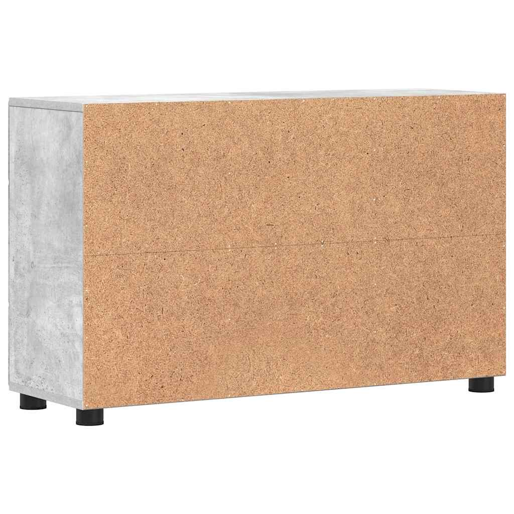 Credenza Con Porta Florin Grigio Cemento 88,5 X 30,5 X 55,5 Cm Rovere Sonoma