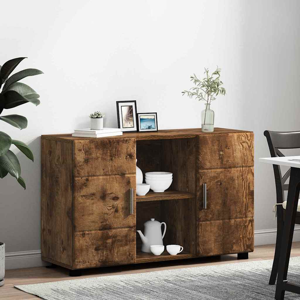Credenza Con Porta Florin Rovere Fumé 88,5 X 30,5 X 55,5 Cm Quercia Affumicata