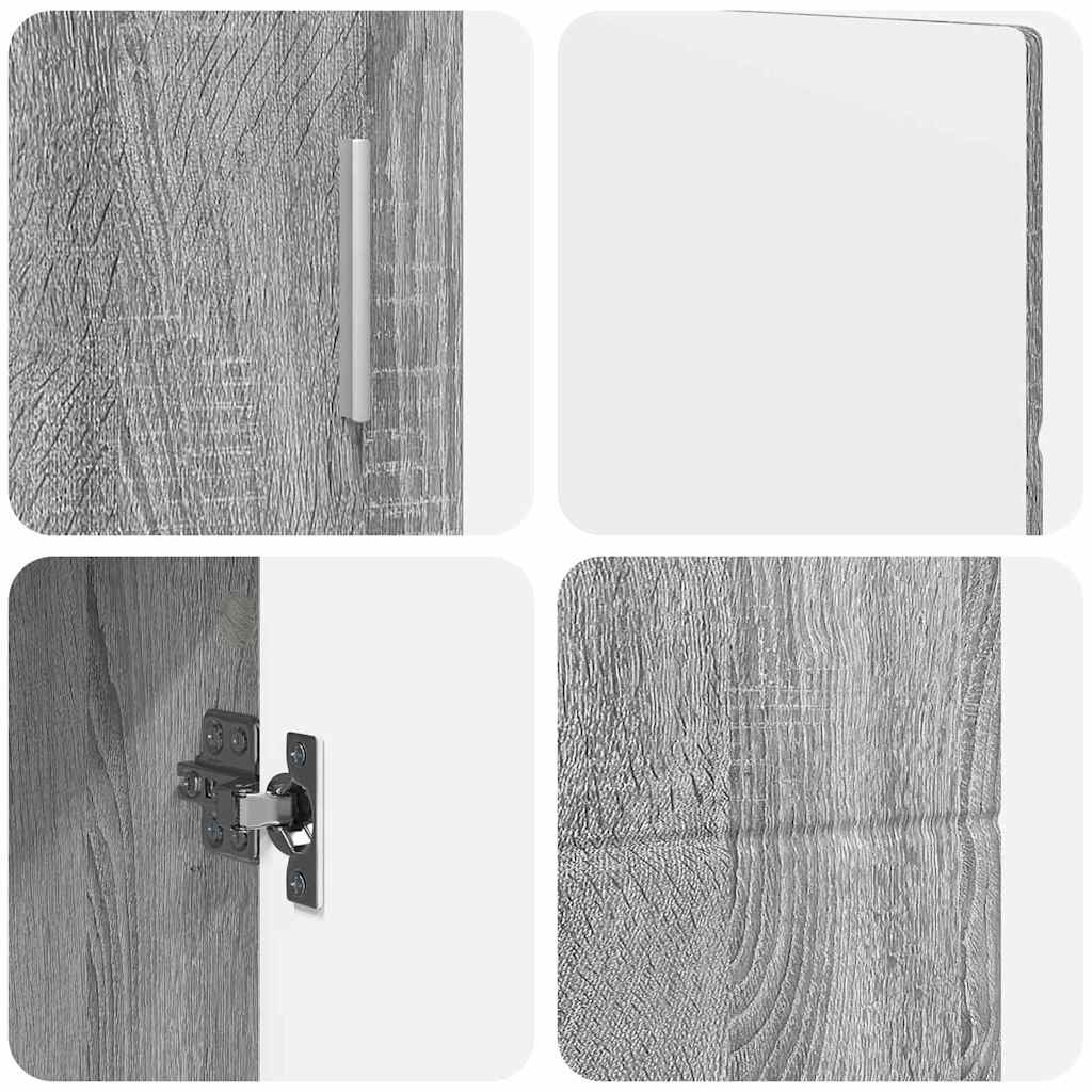 Credenza Con Porta Florin Grigio Sonoma 88,5 X 30,5 X 55,5 Cm Sonoma Grigia