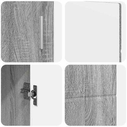 Credenza Con Porta Florin Grigio Sonoma 88,5 X 30,5 X 55,5 Cm Sonoma Grigia