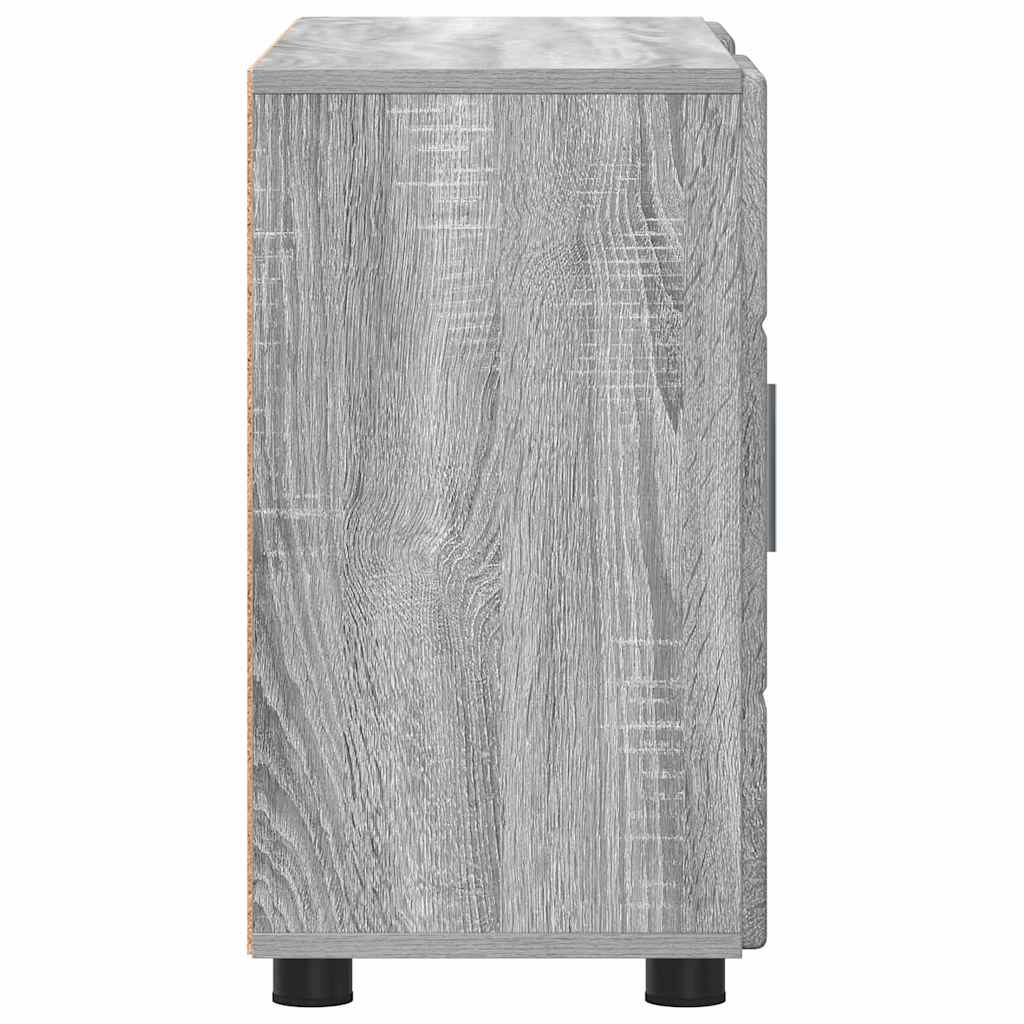 Credenza Con Porta Florin Grigio Sonoma 88,5 X 30,5 X 55,5 Cm Sonoma Grigia