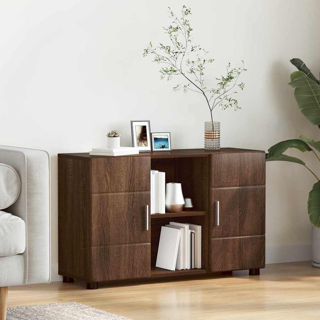 Credenza Con Porta Florin Rovere Marrone 88,5 X 30,5 X 55,5 Cm Quercia Marrone