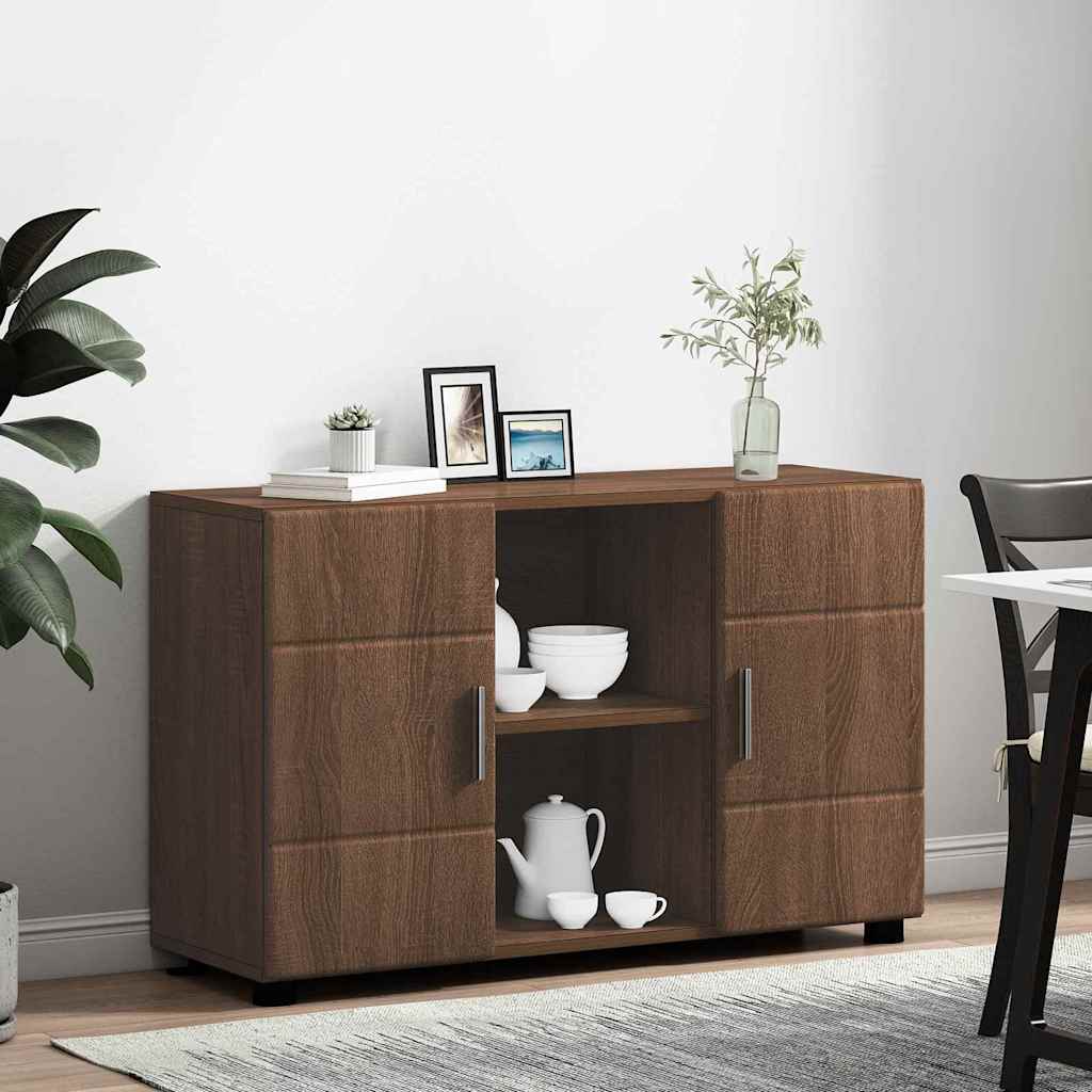 Credenza Con Porta Florin Rovere Marrone 88,5 X 30,5 X 55,5 Cm Quercia Marrone