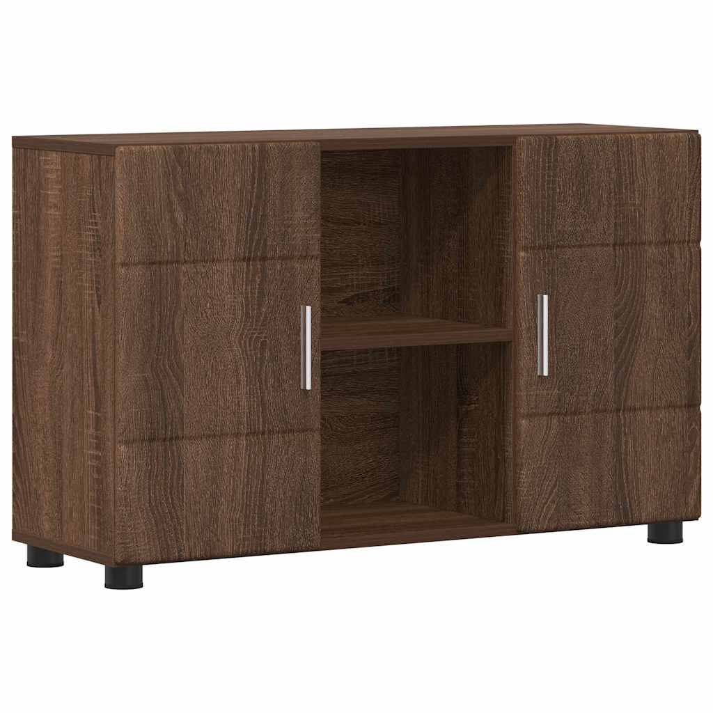 Credenza Con Porta Florin Rovere Marrone 88,5 X 30,5 X 55,5 Cm Quercia Marrone