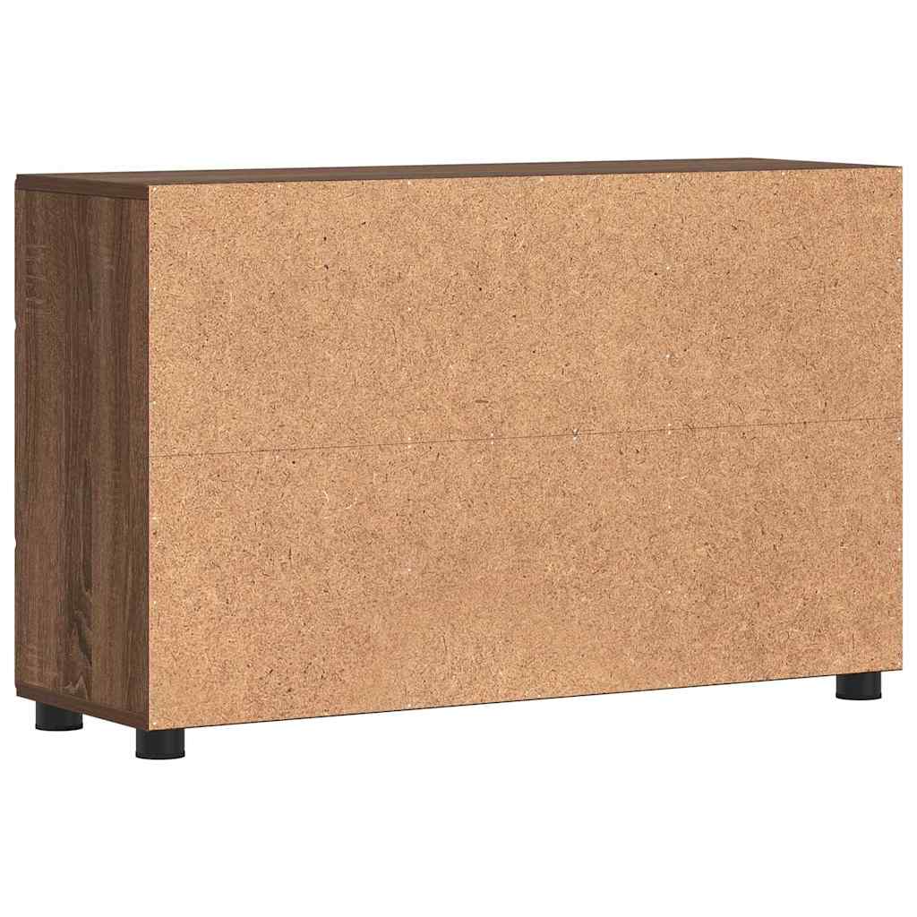 Credenza Con Porta Florin Rovere Marrone 88,5 X 30,5 X 55,5 Cm Quercia Marrone