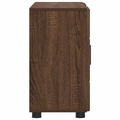 Credenza Con Porta Florin Rovere Marrone 88,5 X 30,5 X 55,5 Cm Quercia Marrone