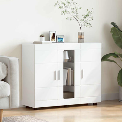 Credenza Florin 88,5 X 30,5 X 73 Cm Legno Multistrato Bianco