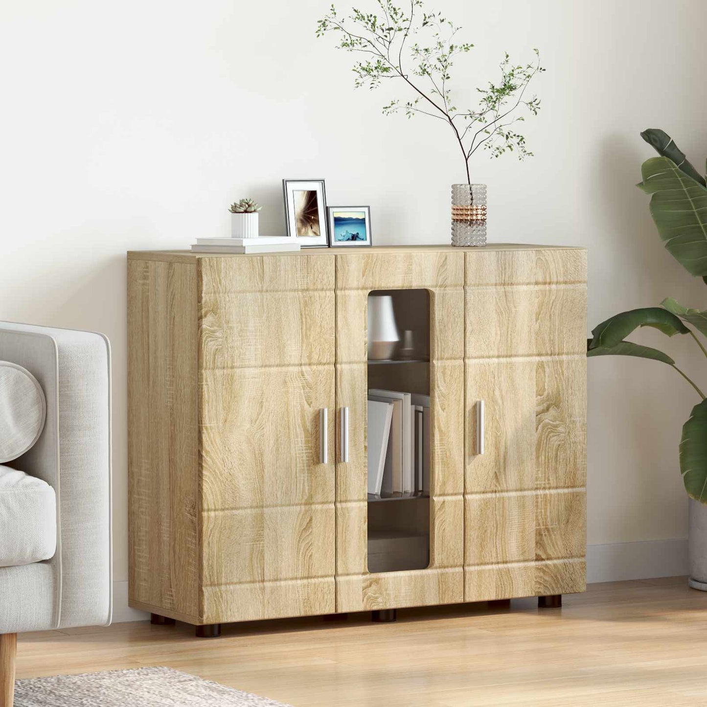 Credenza Con Porta Florin 88,5 X 30,5 X 73 Cm Rovere Sonoma