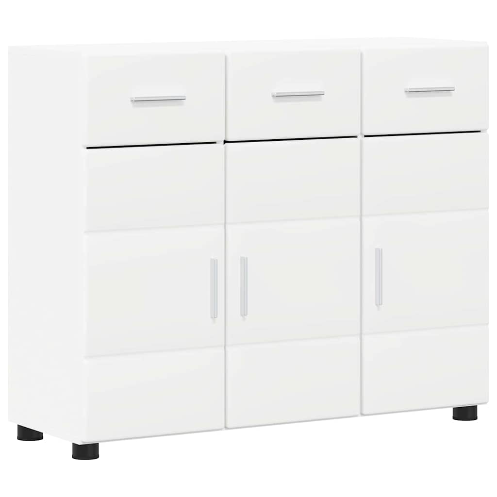 Credenza Florin 88,5 X 30,5 X 73 Cm Legno Multistrato Bianco