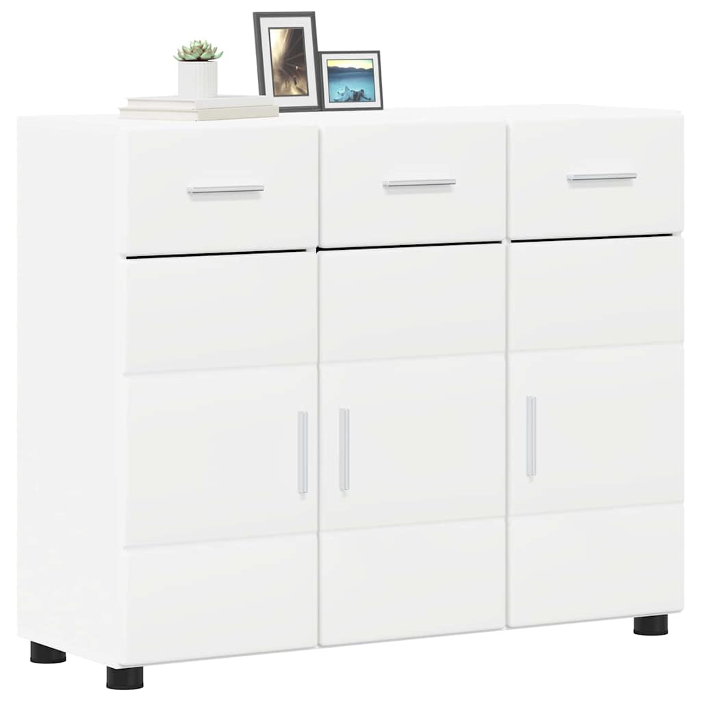 Credenza Florin 88,5 X 30,5 X 73 Cm Legno Multistrato Bianco