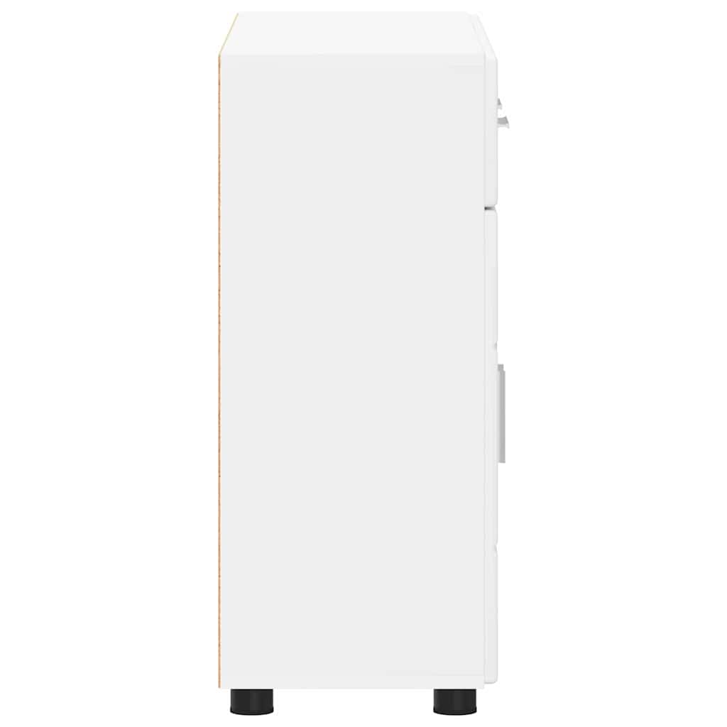 Credenza Florin 88,5 X 30,5 X 73 Cm Legno Multistrato Bianco