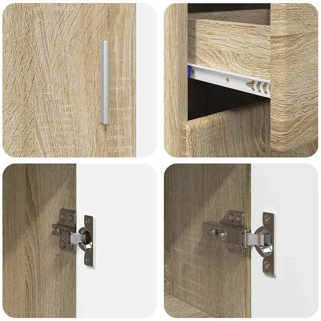 Credenza Con Porta Florin 88,5 X 30,5 X 73 Cm Rovere Sonoma