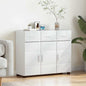 Credenza Con Porta Florin 88,5 X 30,5 X 73 Cm Bianco Lucido
