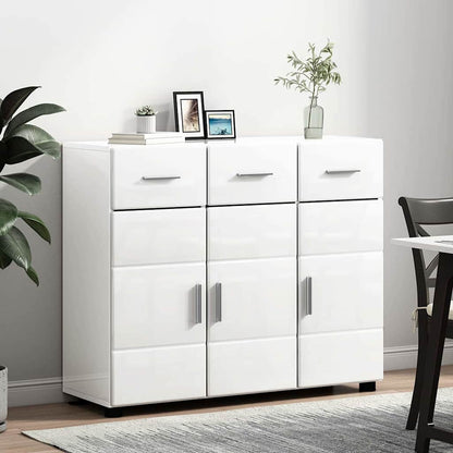 Credenza Con Porta Florin 88,5 X 30,5 X 73 Cm Bianco Lucido