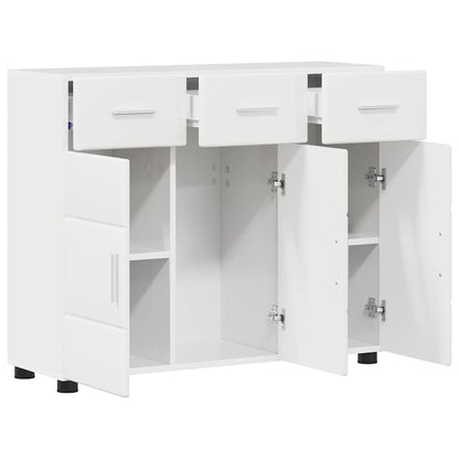 Credenza Con Porta Florin 88,5 X 30,5 X 73 Cm Bianco Lucido