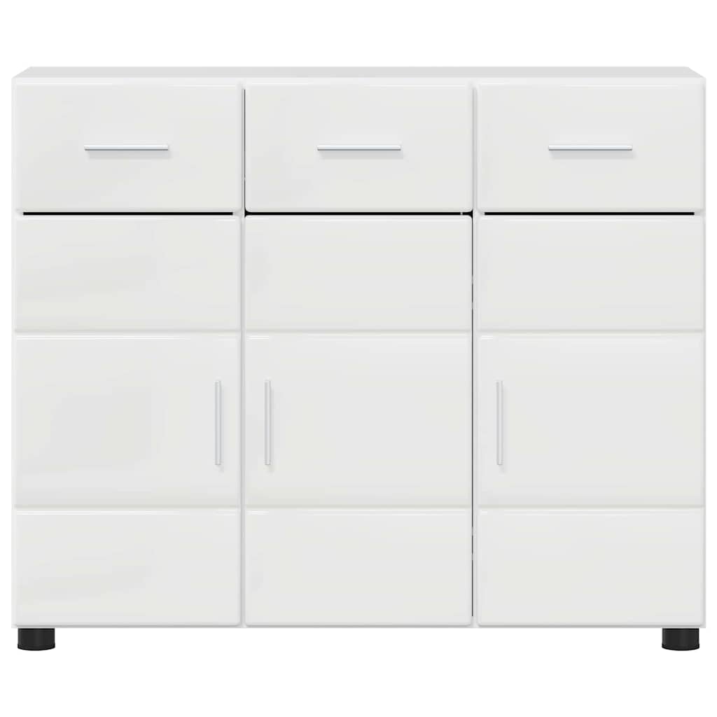 Credenza Con Porta Florin 88,5 X 30,5 X 73 Cm Bianco Lucido