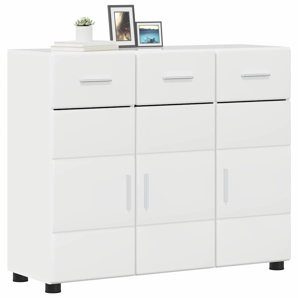 Credenza Con Porta Florin 88,5 X 30,5 X 73 Cm Bianco Lucido