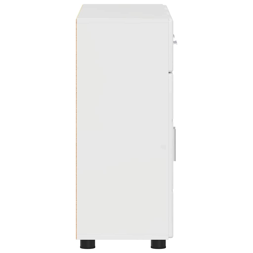 Credenza Con Porta Florin 88,5 X 30,5 X 73 Cm Bianco Lucido