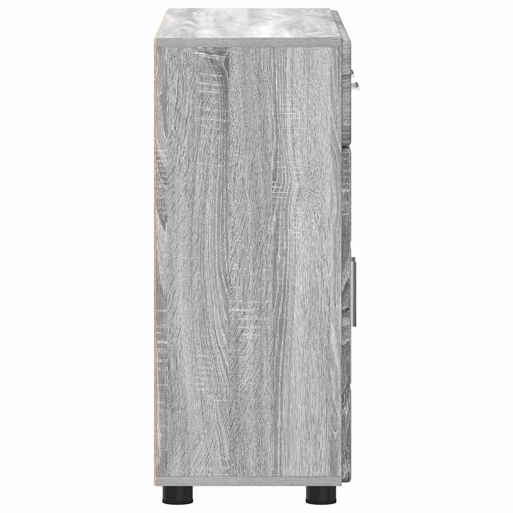 Credenza Con Porta Florin 88,5 X 30,5 X 73 Cm Grigio Sonoma