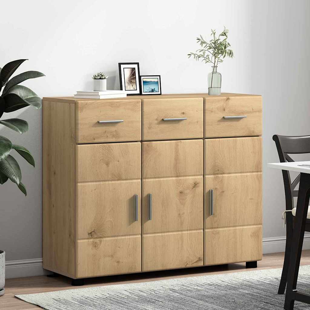 Credenza Florin 88,5 X 30,5 X 73 Cm Rovere Artigianale