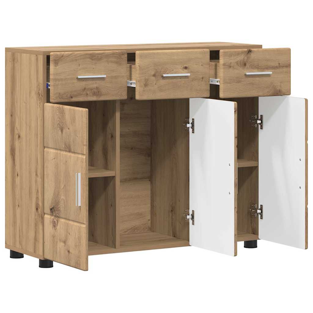 Credenza Florin 88,5 X 30,5 X 73 Cm Rovere Artigianale