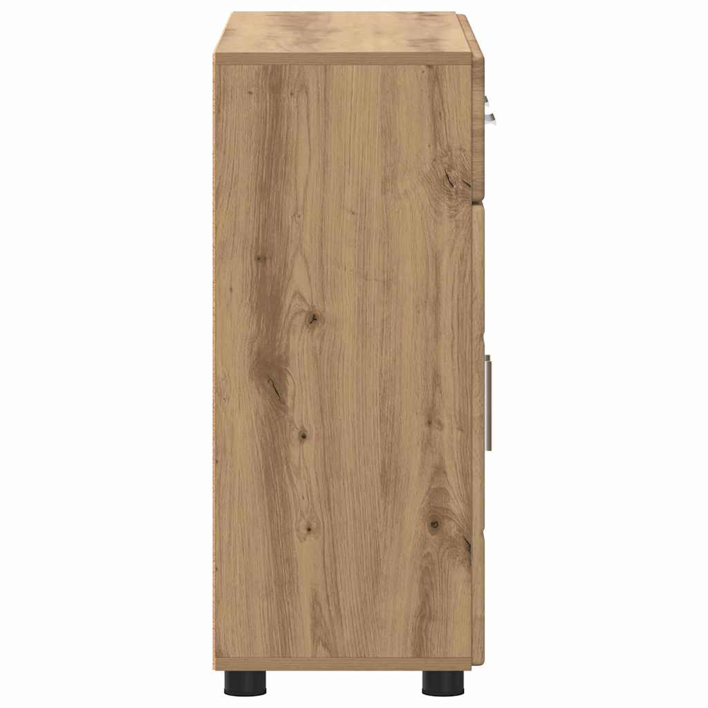 Credenza Florin 88,5 X 30,5 X 73 Cm Rovere Artigianale