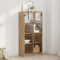 Credenza 2 Pcs 68 X 37 X 142 Cm Legno Multistrato