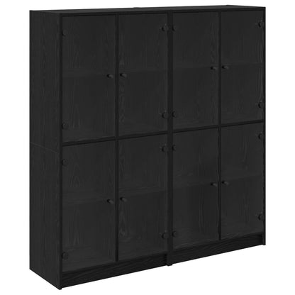Credenza 2 Pcs 68 X 37 X 142 Cm Legno Multistrato