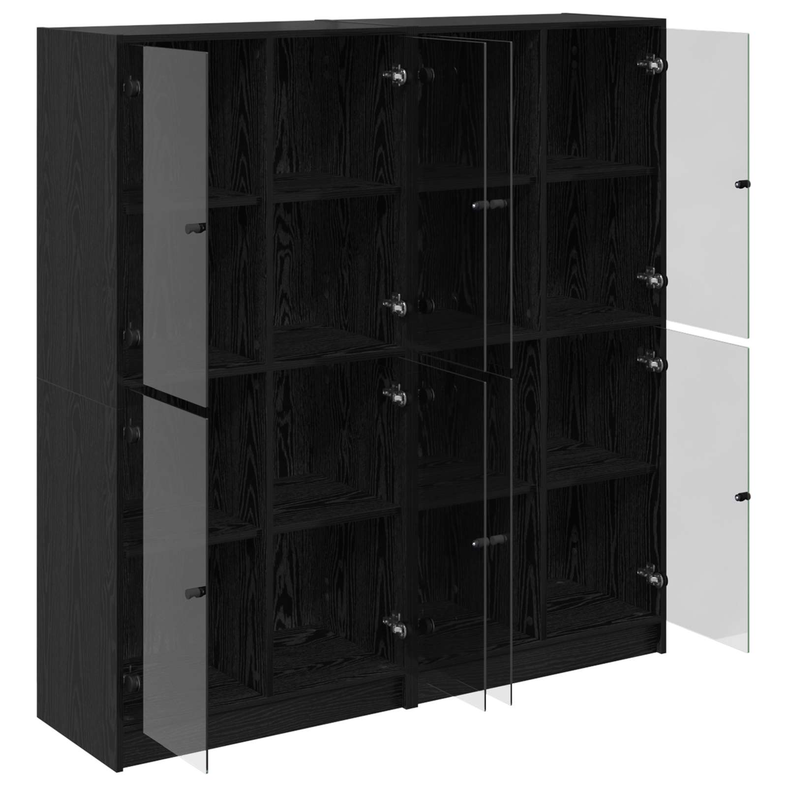 Credenza 2 Pcs 68 X 37 X 142 Cm Legno Multistrato