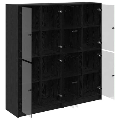 Credenza 2 Pcs 68 X 37 X 142 Cm Legno Multistrato