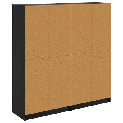 Credenza 2 Pcs 68 X 37 X 142 Cm Legno Multistrato