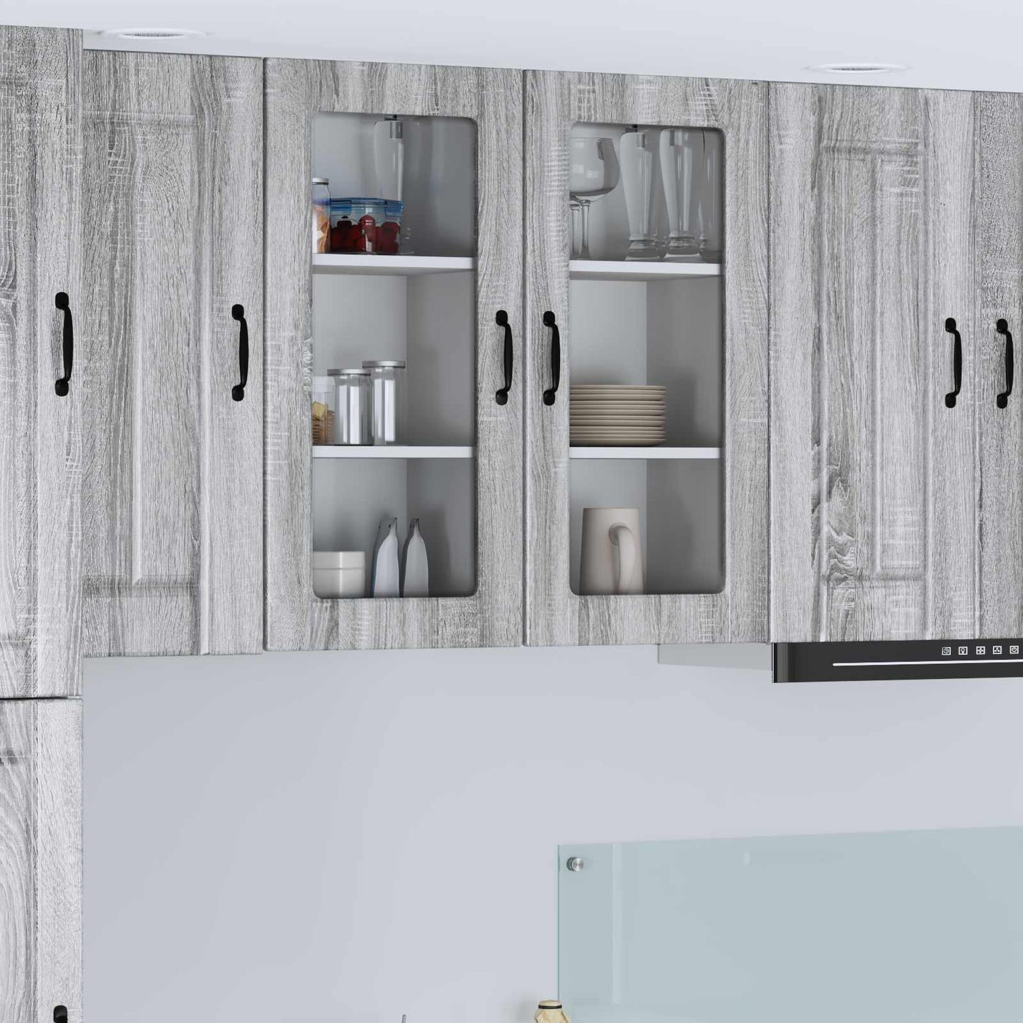 Base Da Cucina Lucca In Legno Multistrato Grigio Sonoma