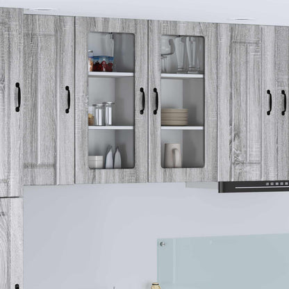 Base Da Cucina Lucca In Legno Multistrato Grigio Sonoma