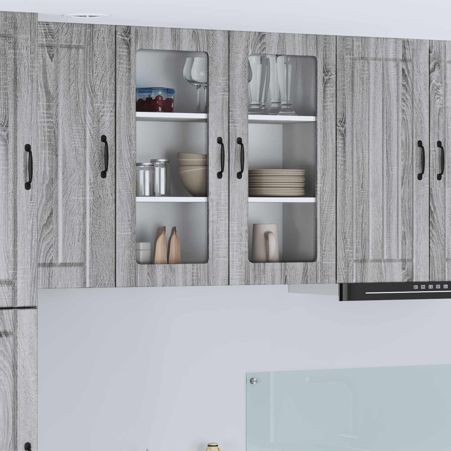 Base Da Cucina Lucca In Legno Multistrato Grigio Sonoma