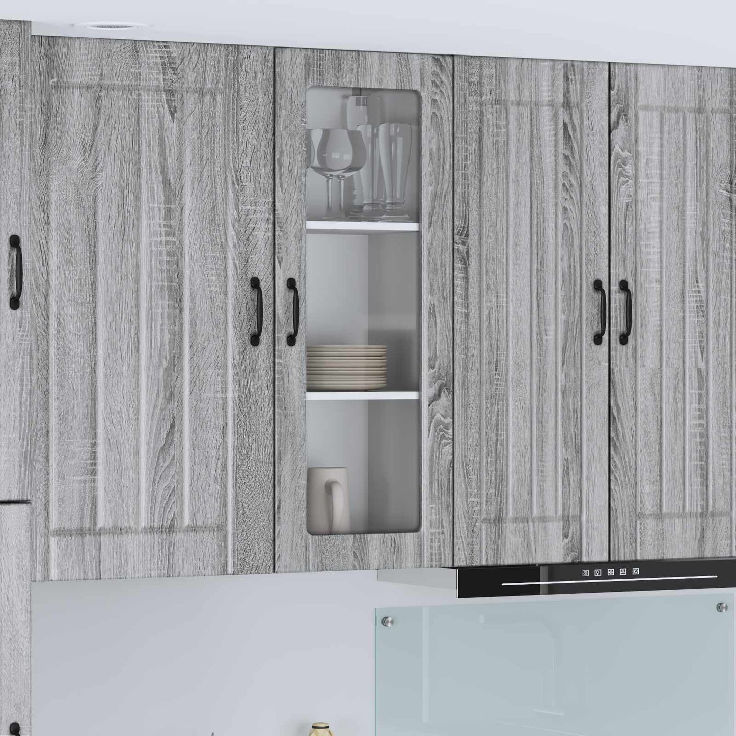 Base Da Cucina Lucca In Legno Multistrato Grigio Sonoma