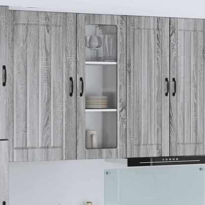 Base Da Cucina Lucca In Legno Multistrato Grigio Sonoma