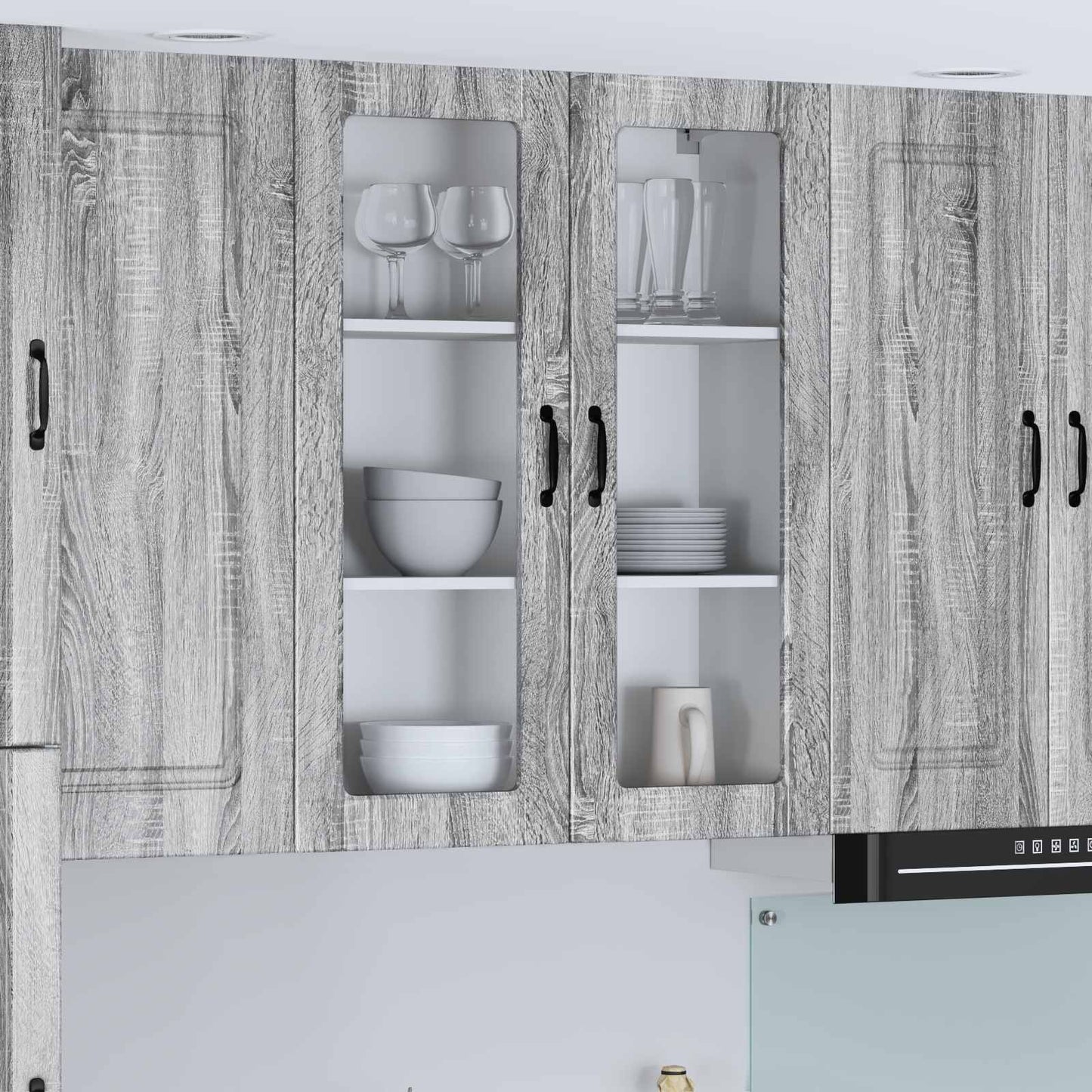 Base Da Cucina Lucca In Legno Multistrato Grigio Sonoma