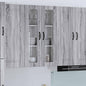 Base Da Cucina Lucca In Legno Multistrato Grigio Sonoma