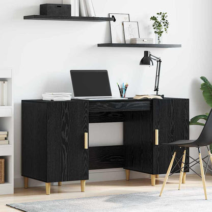 Scrivania Bianca 140X50X75 Cm In Legno Multistrato