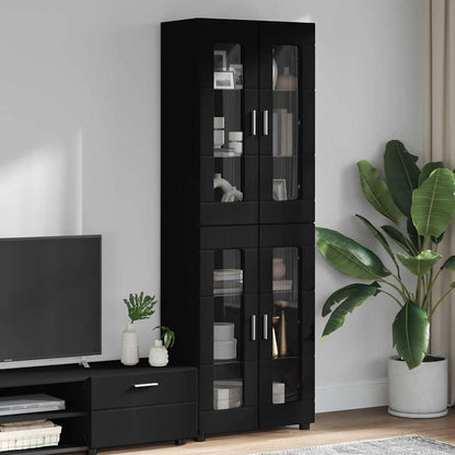 Credenza Florin 88,5 X 30,5 X 55,5 Cm Legno Multistrato Nero
